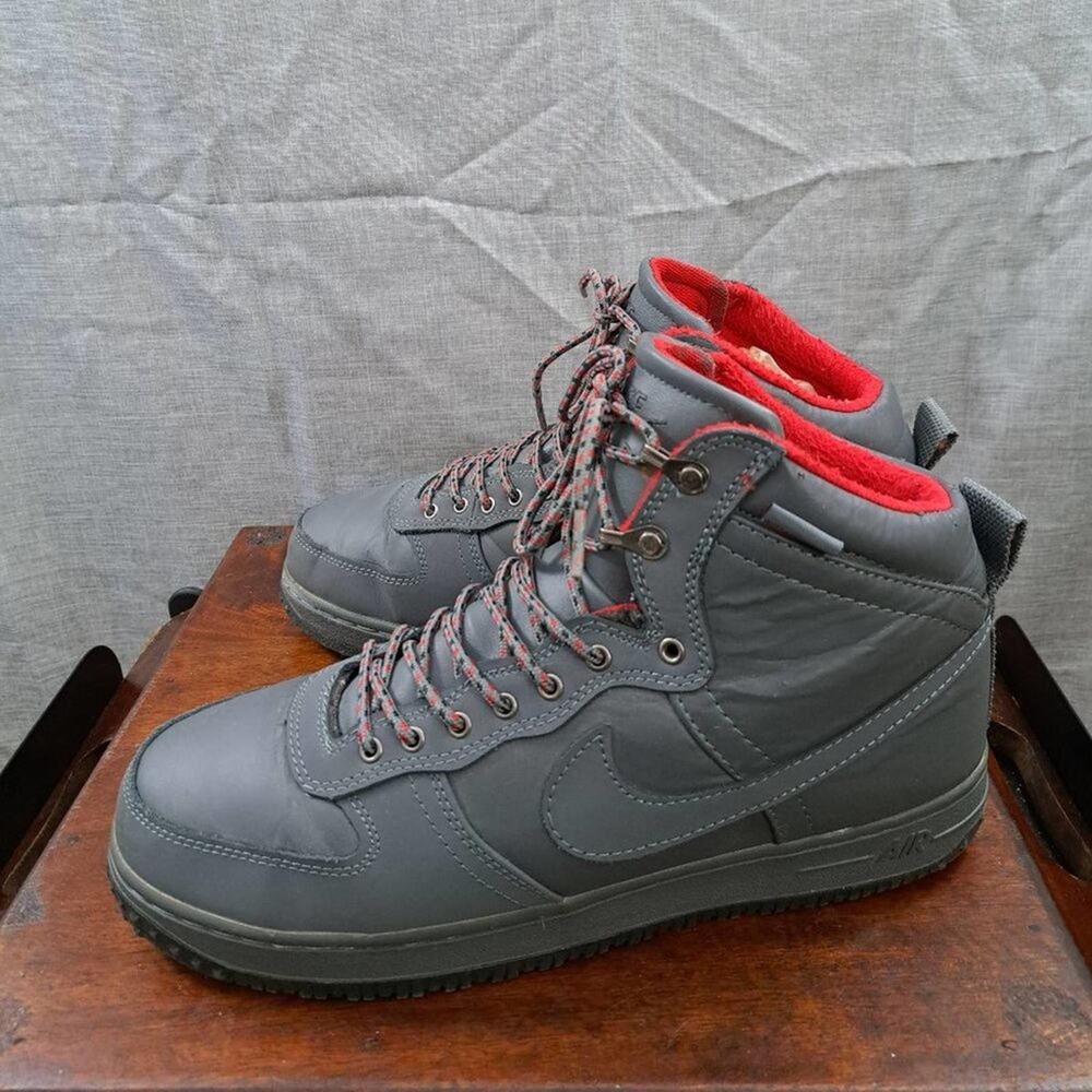 %Nike Air Force 1 High Military Boot Shoes Men's 11 Cool Gray 537889-001 / A 35